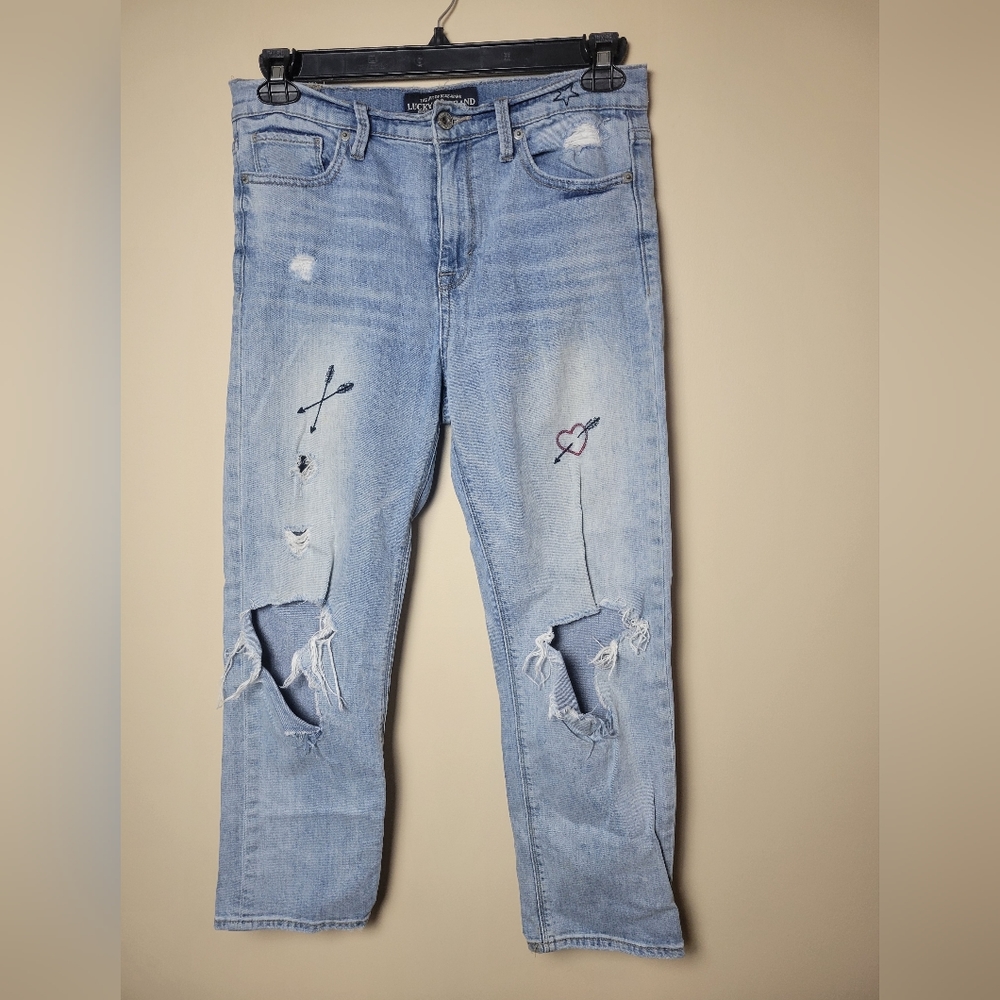 Lucky Brand Jeans Womens High Rise Bridgette Skinny Troublemaker Size 6/28